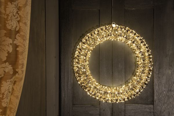 Lumières de Noël | Couronne glamour