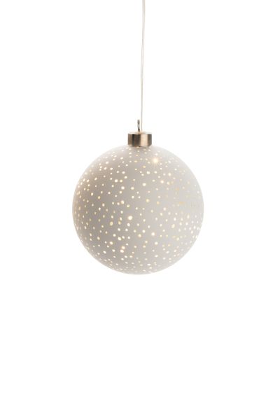 STT | Beleuchtung | Glitzerball weiss