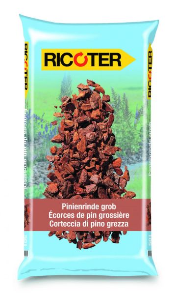 RICOTER | Écorces de pin, «qualité supérieure» | 50L