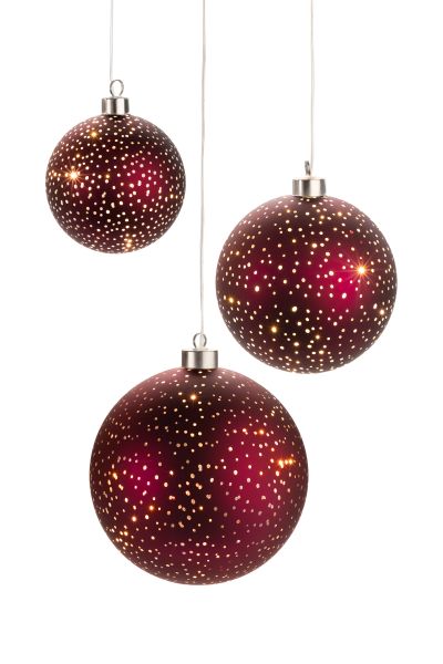 STT | Lumières de Noël | Boules scintillantes, 3pcs