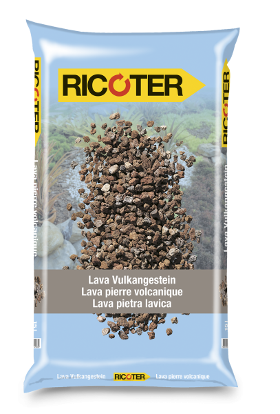 RICOTER | Lava Vulkanstein | 15L - Kleinpalette (30 Säck)