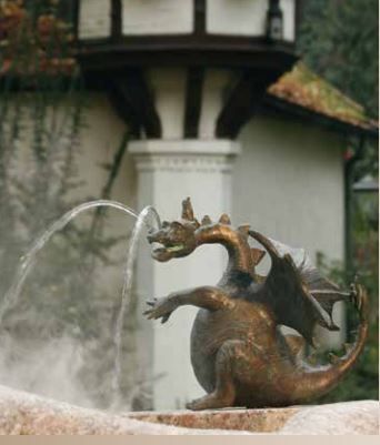Figurine en bronze crachant de l'eau | Dragon Drusilla petit