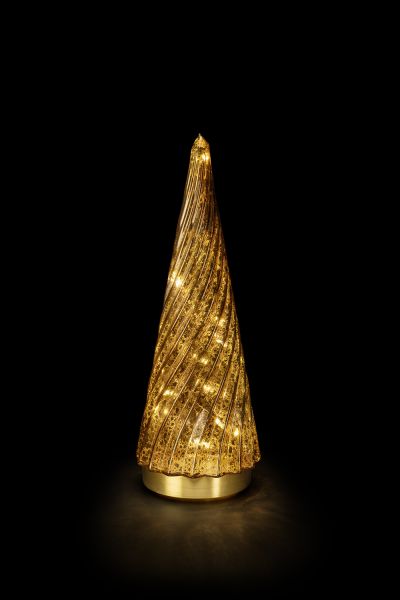 Lumières de Noël | Sapin de verre, brun