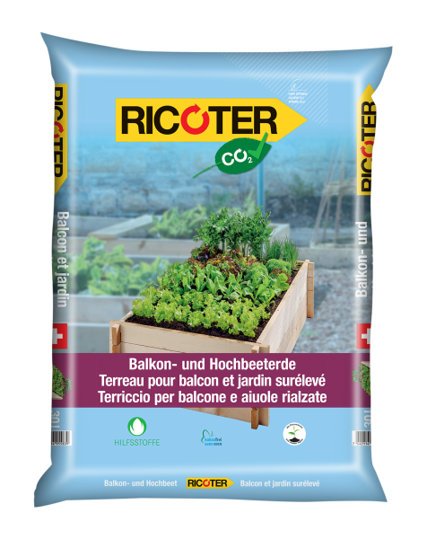 RICOTER | Terreau pour balcon et jardin surélevé | 30L