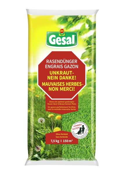 Gesal | Engrais gazon Mauvaises herbes - Non Merci!