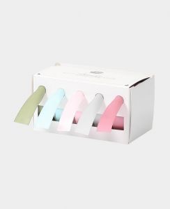 Bänder in Box, Geschenkbänder in praktischer Aufbewahrungsbox mit assortieren Bändern, Softfarben, 1