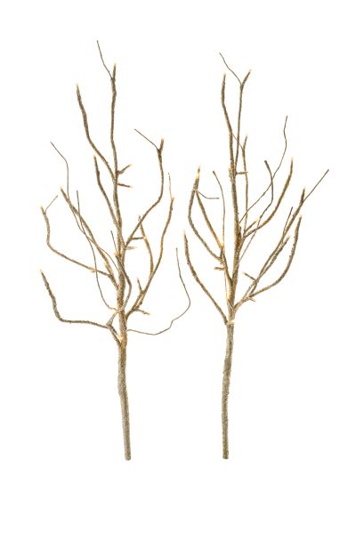 STT | Lumières de Noël | Branches dorées, 2 pcs